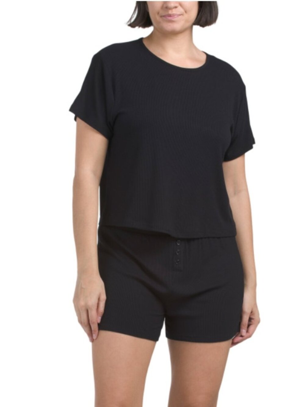 NWT BETTER TOGETHER Black Modal Blend PJ lounge Set